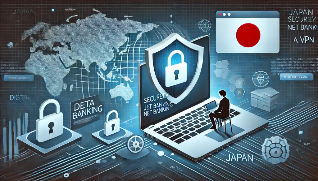 VPNで日本のネットバンクに安全接続