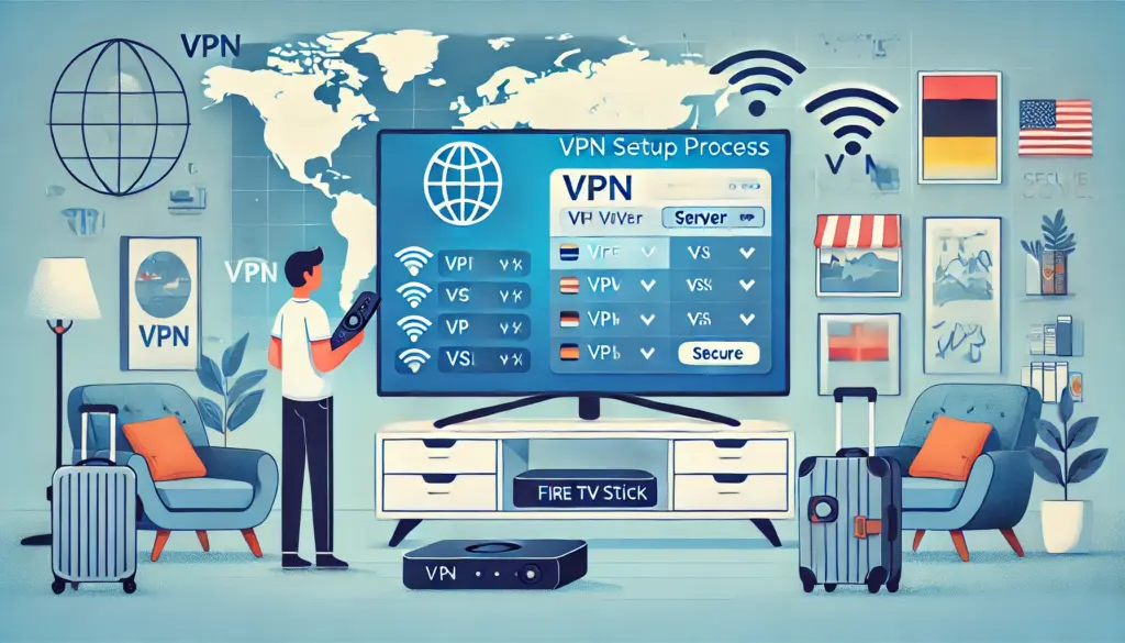 ファイヤースティックを海外で使うVPN設定と対処法