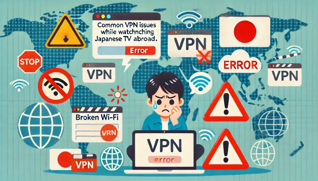 スカパーを海外からVPN利用時の注意点